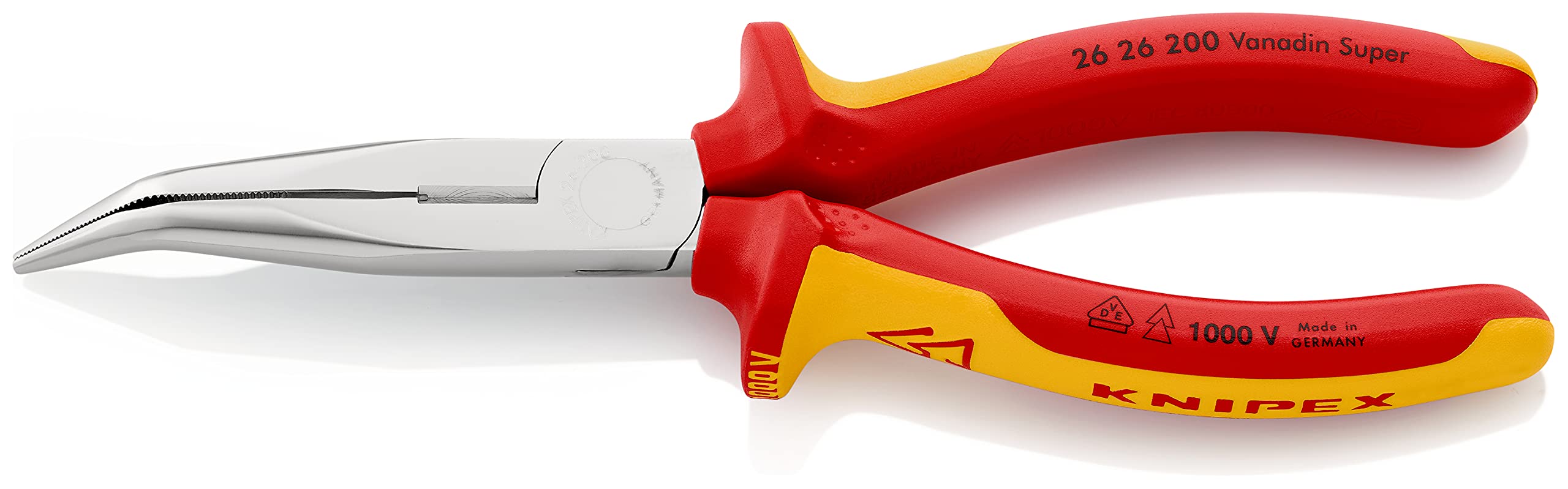 KNIPEX KLIJEŠTA POLUOKRUGLA KRIVA 200MM 1000V