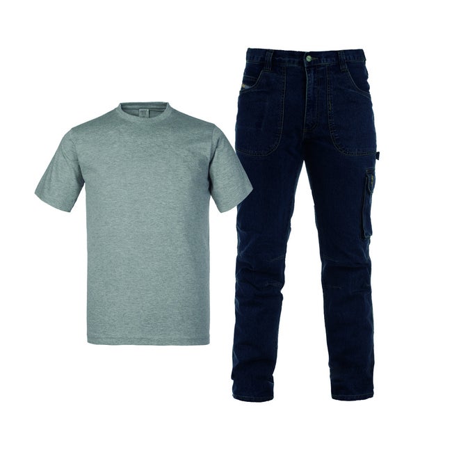 KAPRIOL JEANS HLAČE + T-SHIRT VEL.XL