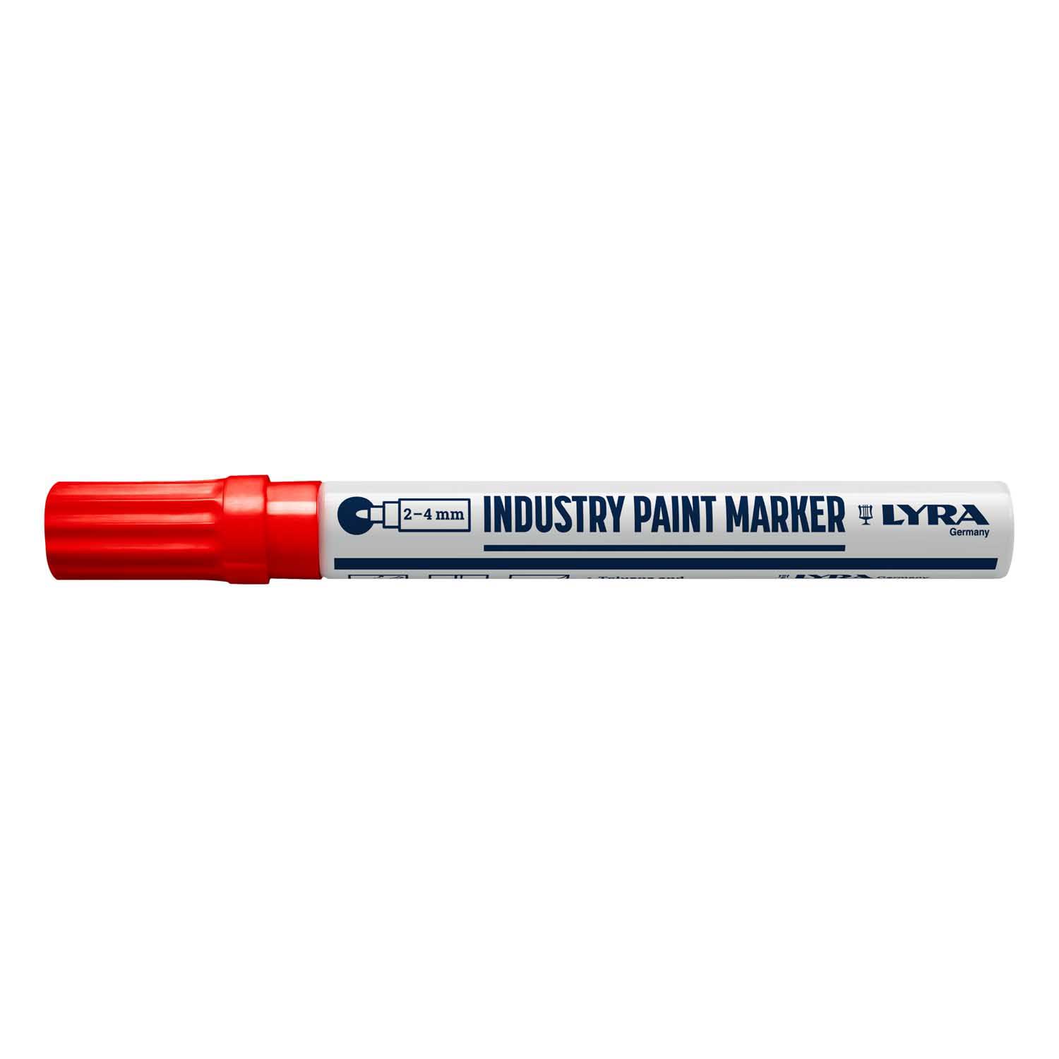 LYRA INDUSTRIJSKI MARKER S OKRUGLIM VRHOM 400°C CRVENI 2-4MM 1/1