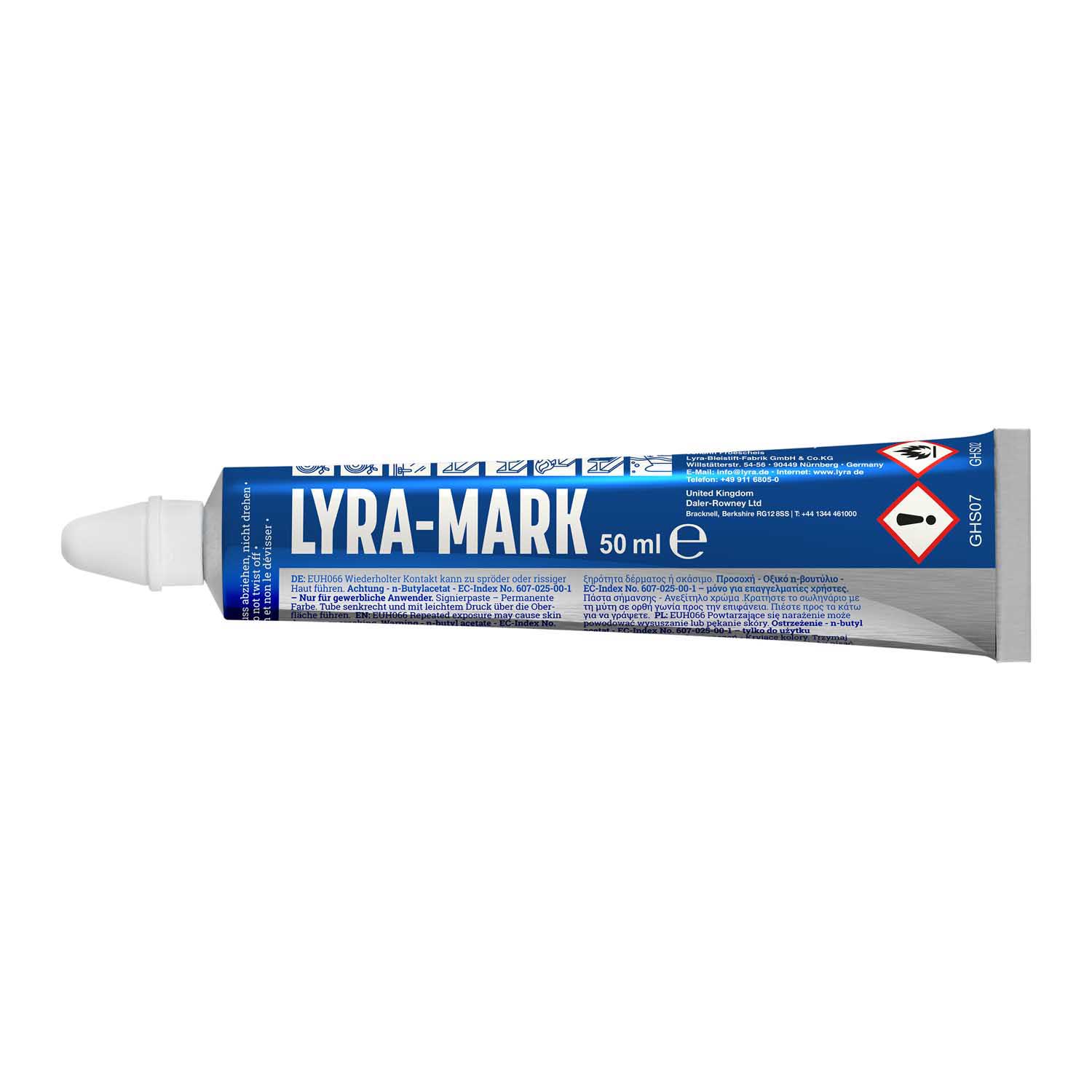 LYRA PASTA ZA OZNAČAVANJE U TUBI 50ML 1000C° BIJELA 1/1