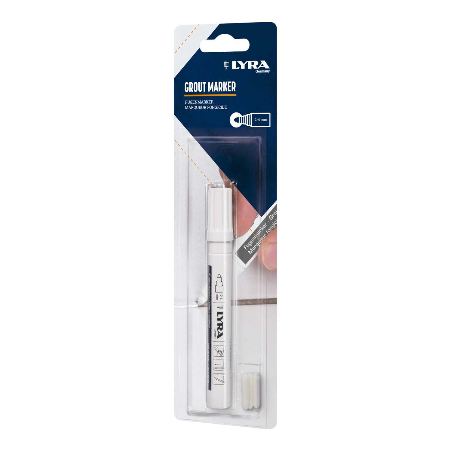 LYRA MARKER ZA FUGE + 3 VRHA BIJELI 1/1 BLISTER