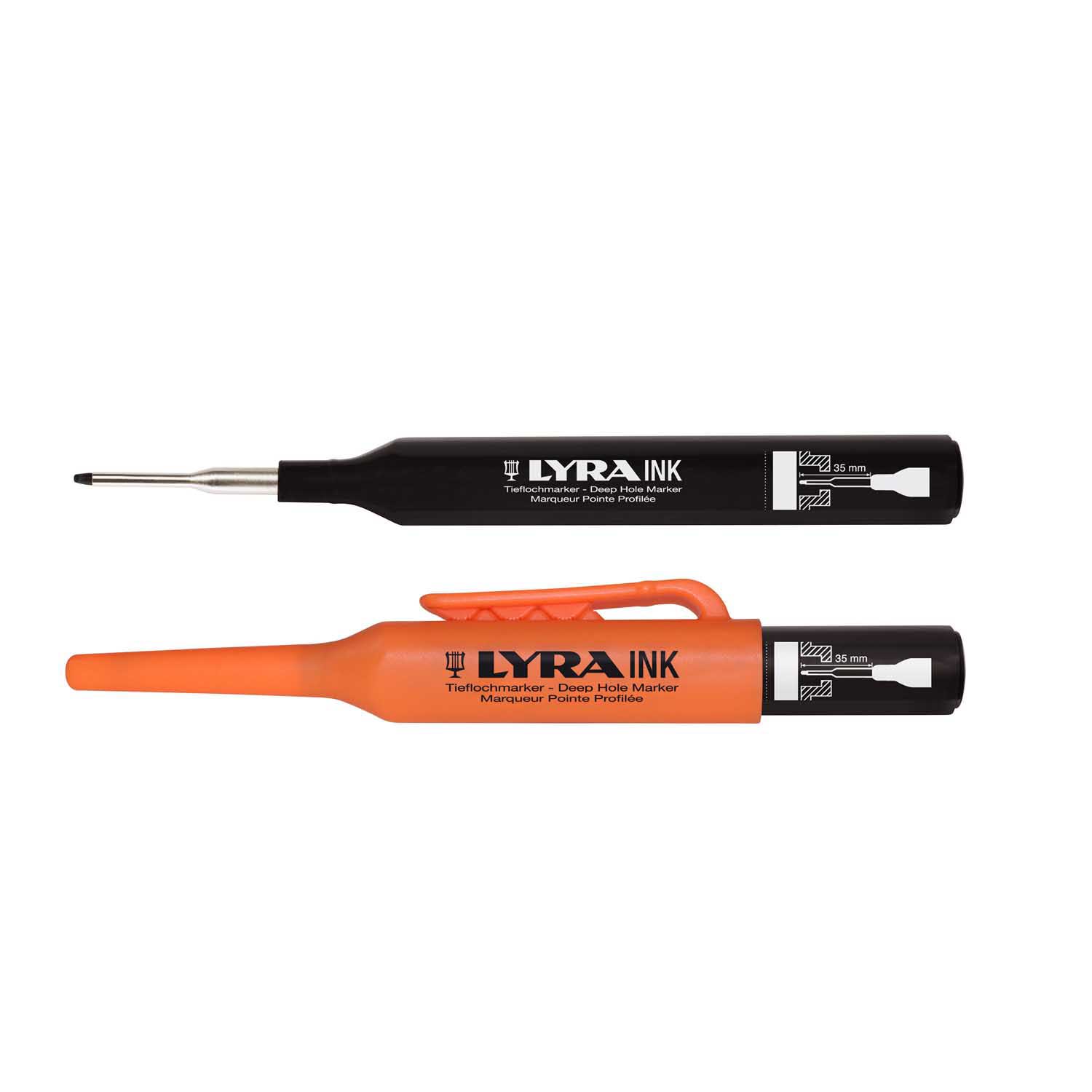LYRA MARKER ZA DUBOKE RUPE CRNI 1MM 1/1