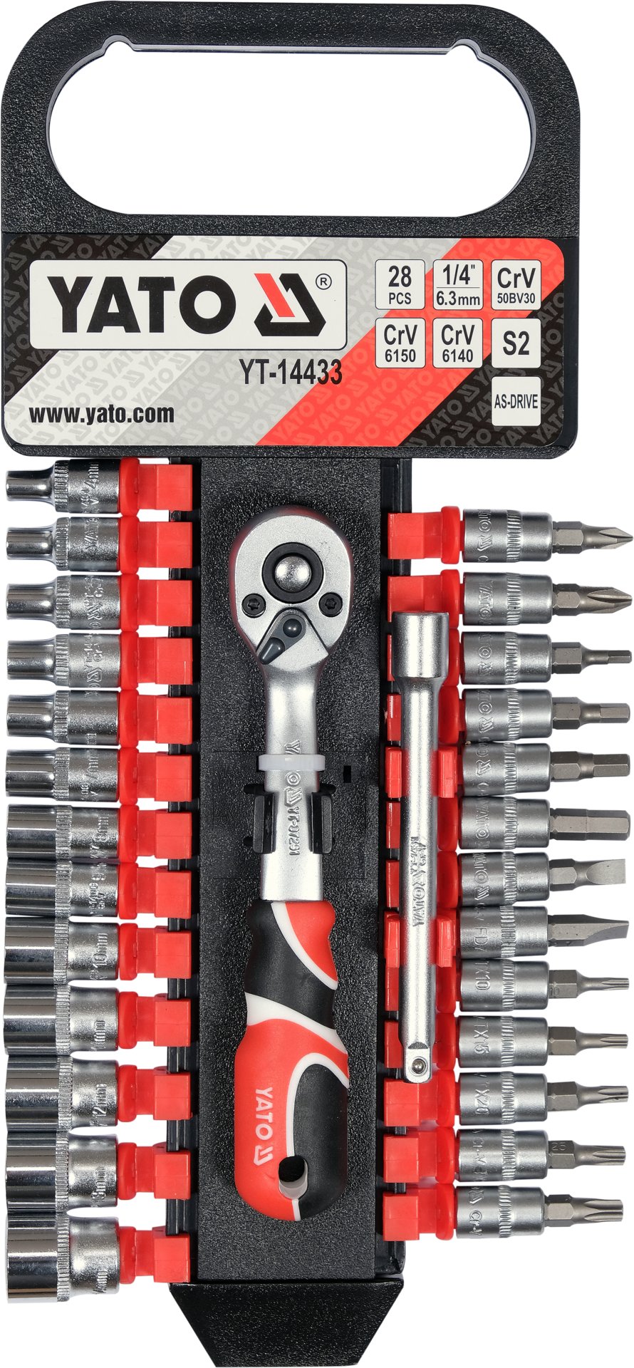 GRT NASADNIH KLJUČEVA I BITEVA 1/4" 28 DIJ.