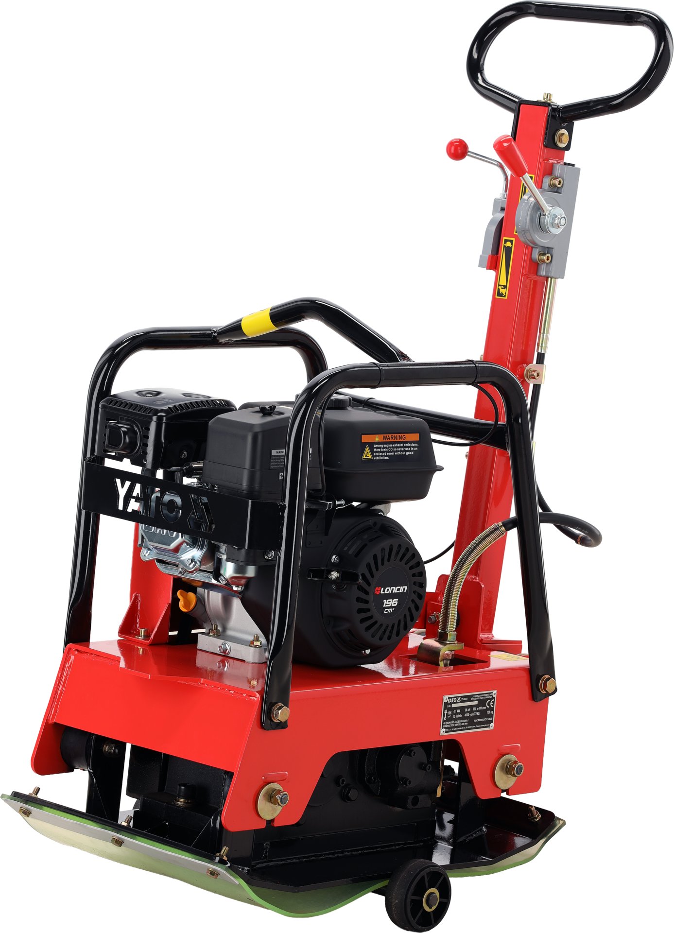 BENZINSKA VIBRO PLOČA LONCIN 4-TAKTNI MOTOR 4,1kW 630X400mm