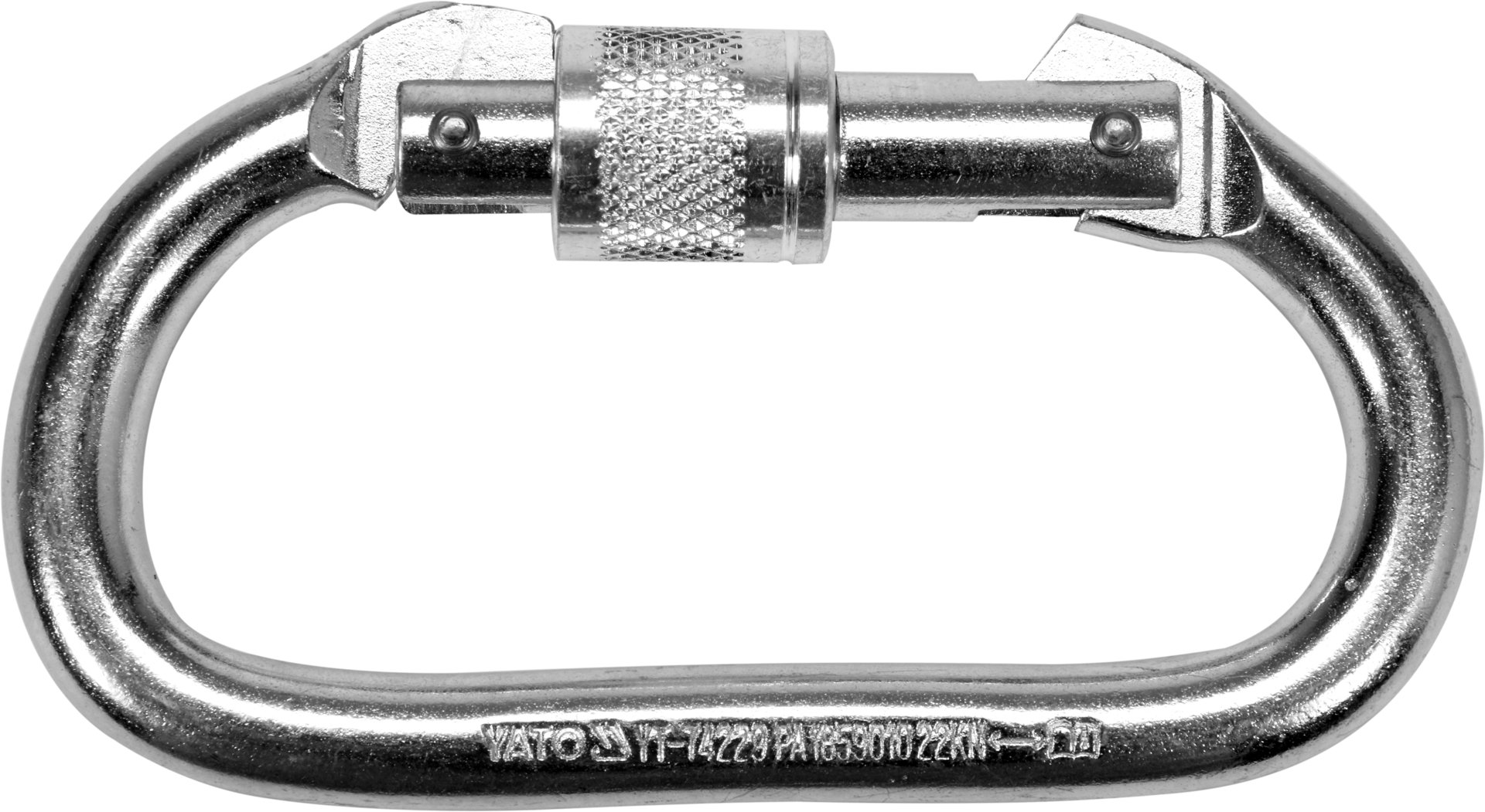 KARABINER VATROGASNI S OSIGURAČEM 10mm 100kg